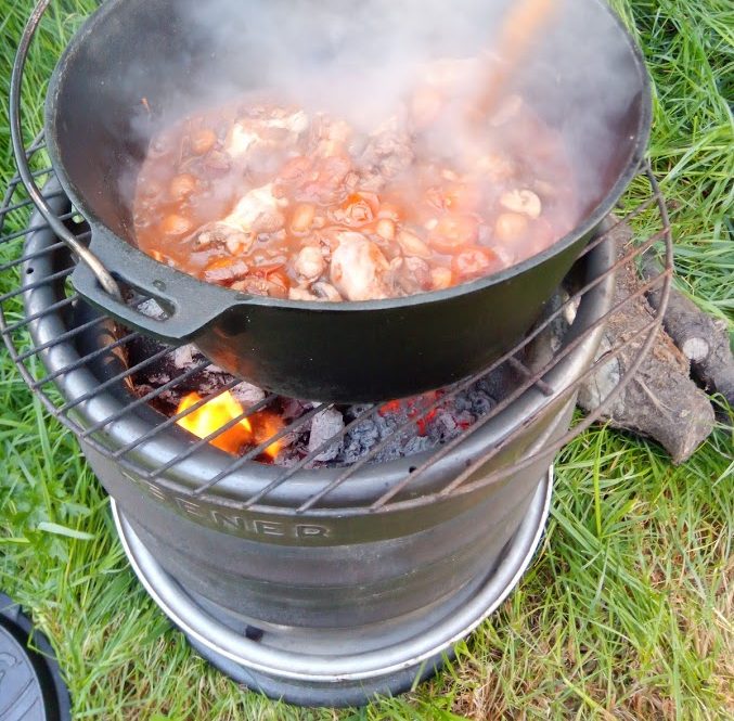 Smullen voor je tent: Coq au Camping